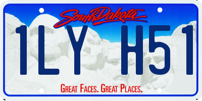 SD license plate 1LYH51