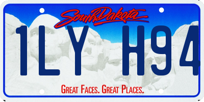 SD license plate 1LYH94