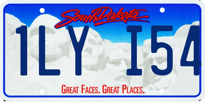 SD license plate 1LYI54