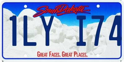 SD license plate 1LYI74