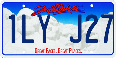 SD license plate 1LYJ27