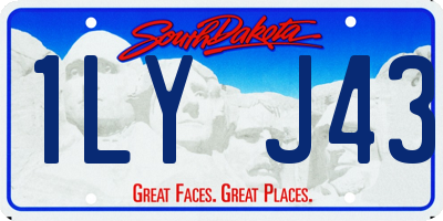 SD license plate 1LYJ43