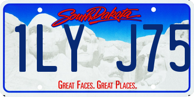 SD license plate 1LYJ75