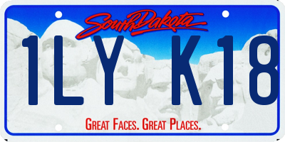 SD license plate 1LYK18