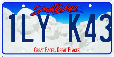 SD license plate 1LYK43
