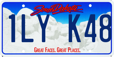 SD license plate 1LYK48