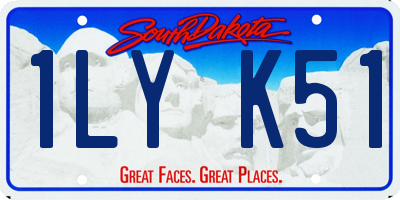 SD license plate 1LYK51