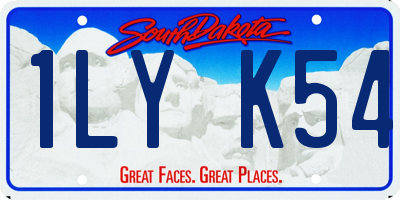 SD license plate 1LYK54