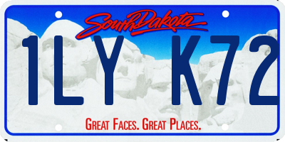 SD license plate 1LYK72