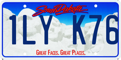 SD license plate 1LYK76