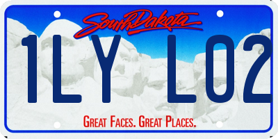 SD license plate 1LYL02