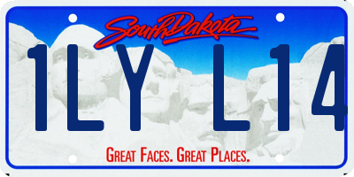 SD license plate 1LYL14