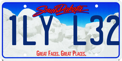 SD license plate 1LYL32