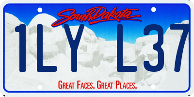SD license plate 1LYL37