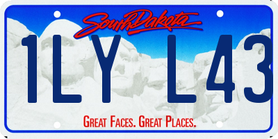 SD license plate 1LYL43