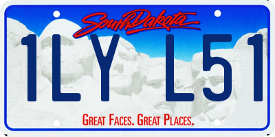 SD license plate 1LYL51