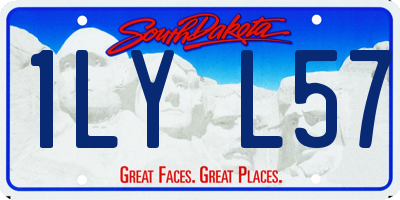 SD license plate 1LYL57