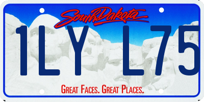 SD license plate 1LYL75