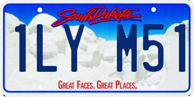 SD license plate 1LYM51