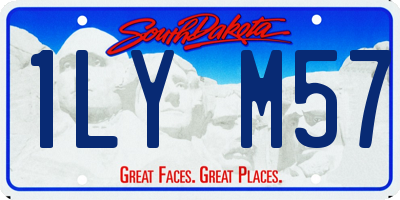 SD license plate 1LYM57
