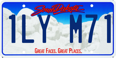 SD license plate 1LYM71