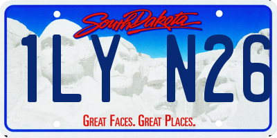 SD license plate 1LYN26