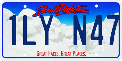 SD license plate 1LYN47