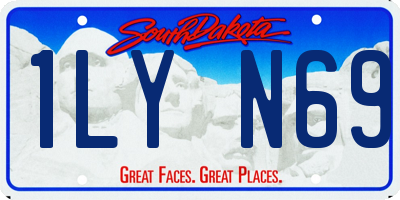 SD license plate 1LYN69