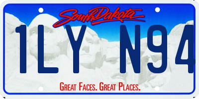 SD license plate 1LYN94