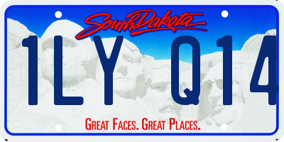 SD license plate 1LYQ14
