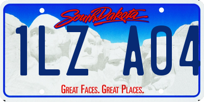 SD license plate 1LZA04