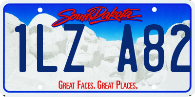 SD license plate 1LZA82