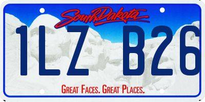 SD license plate 1LZB26