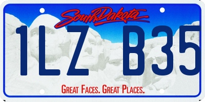 SD license plate 1LZB35