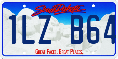 SD license plate 1LZB64