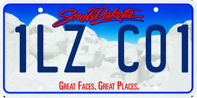 SD license plate 1LZC01