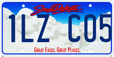 SD license plate 1LZC05