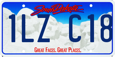 SD license plate 1LZC18