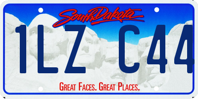SD license plate 1LZC44