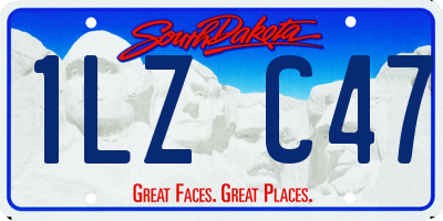 SD license plate 1LZC47