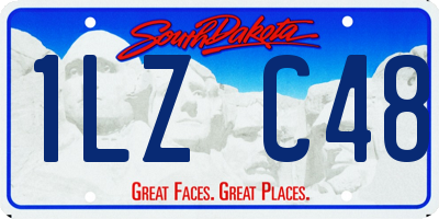 SD license plate 1LZC48