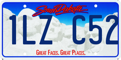 SD license plate 1LZC52