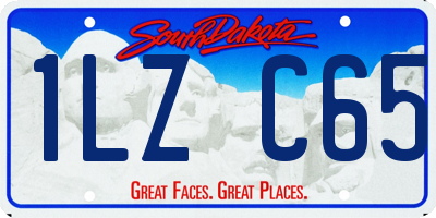 SD license plate 1LZC65