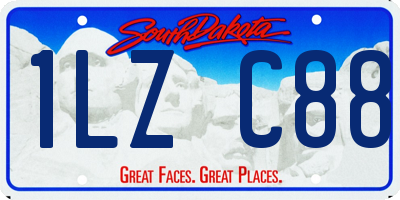 SD license plate 1LZC88