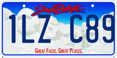 SD license plate 1LZC89