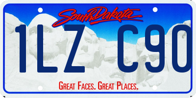 SD license plate 1LZC90