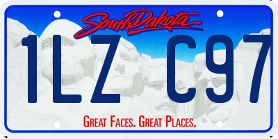 SD license plate 1LZC97