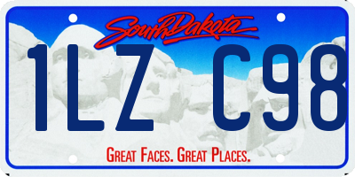 SD license plate 1LZC98