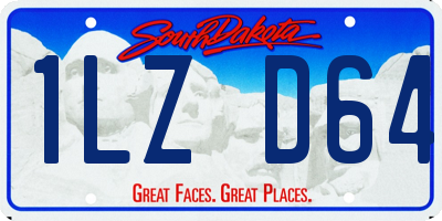 SD license plate 1LZD64
