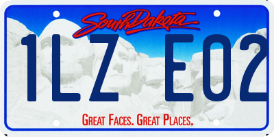 SD license plate 1LZE02